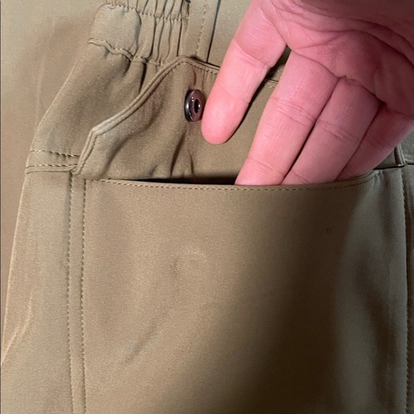 Men's Snow Pants Insulated Soft Velour Lined Cargo With Zippers Stretch Waist 29 - Picture 9 of 12